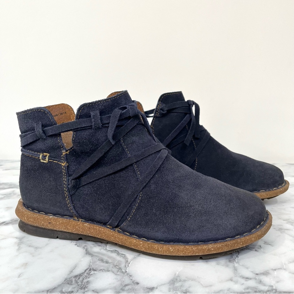 Born Navy Ankle Boots